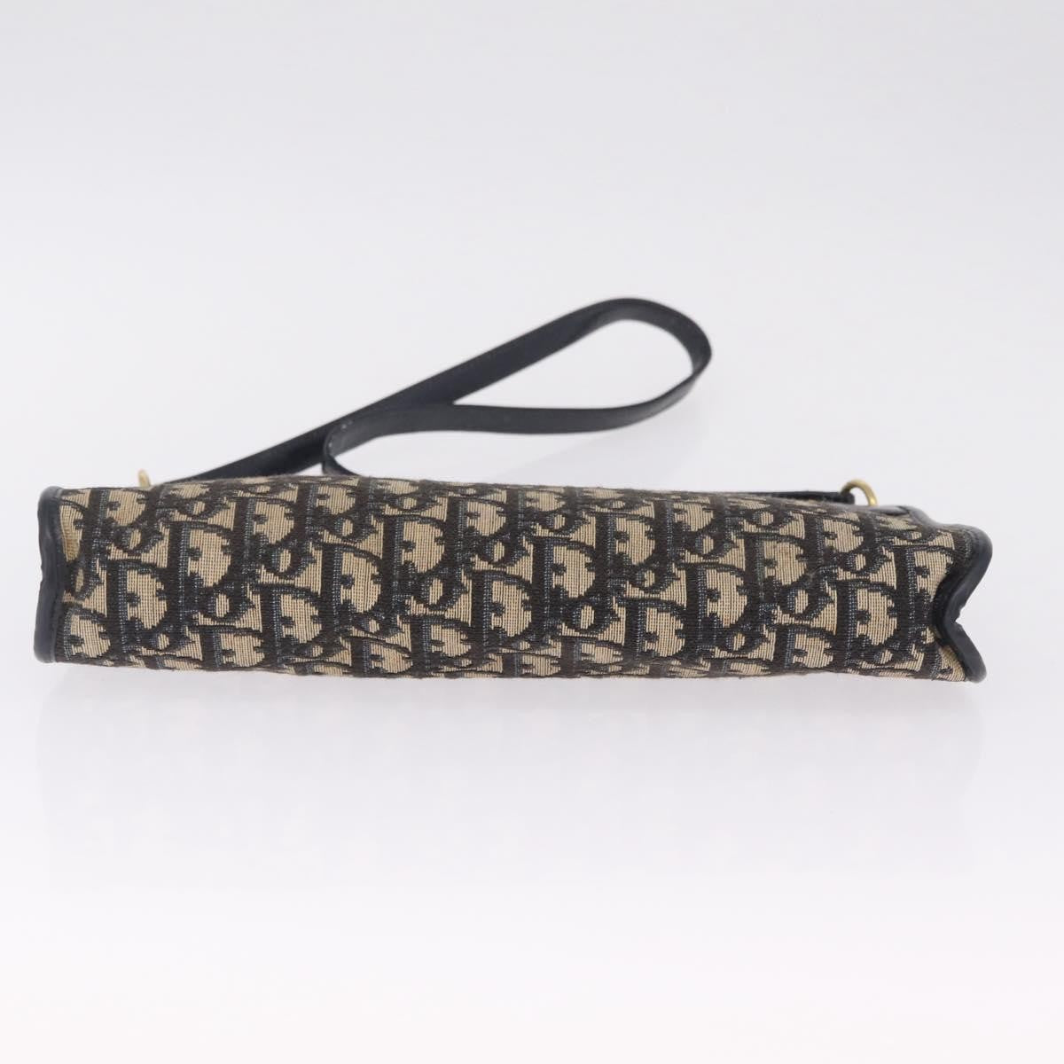 Christian Dior Trotter shoulder Canvas, Navy, Canvas, Handbag