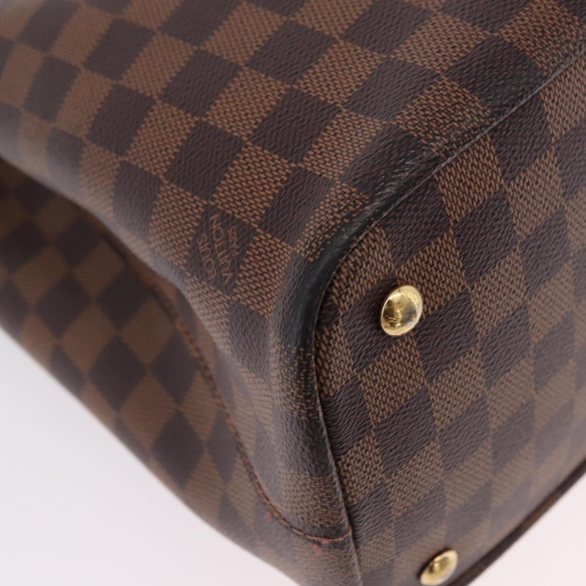 Louis Vuitton Kensington Damier, Brown, Canvas, Handbag