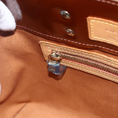 Louis Vuitton Reade Monogram Vernis, Brown, Patent Leather, Handbag