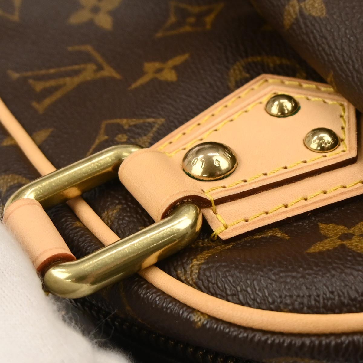 Louis Vuitton Manhattan Monogram Canvas, Brown, Canvas, Handbag