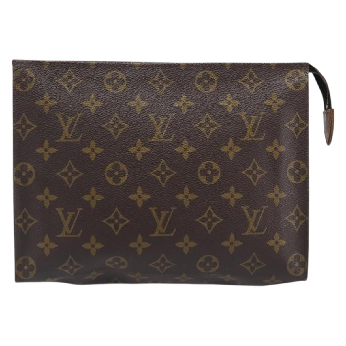 Louis Vuitton Toiletry Pouch Monogram Canvas, Brown, Canvas, Clutch
