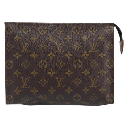 Louis Vuitton Toiletry Pouch Monogram Canvas, Brown, Canvas, Clutch