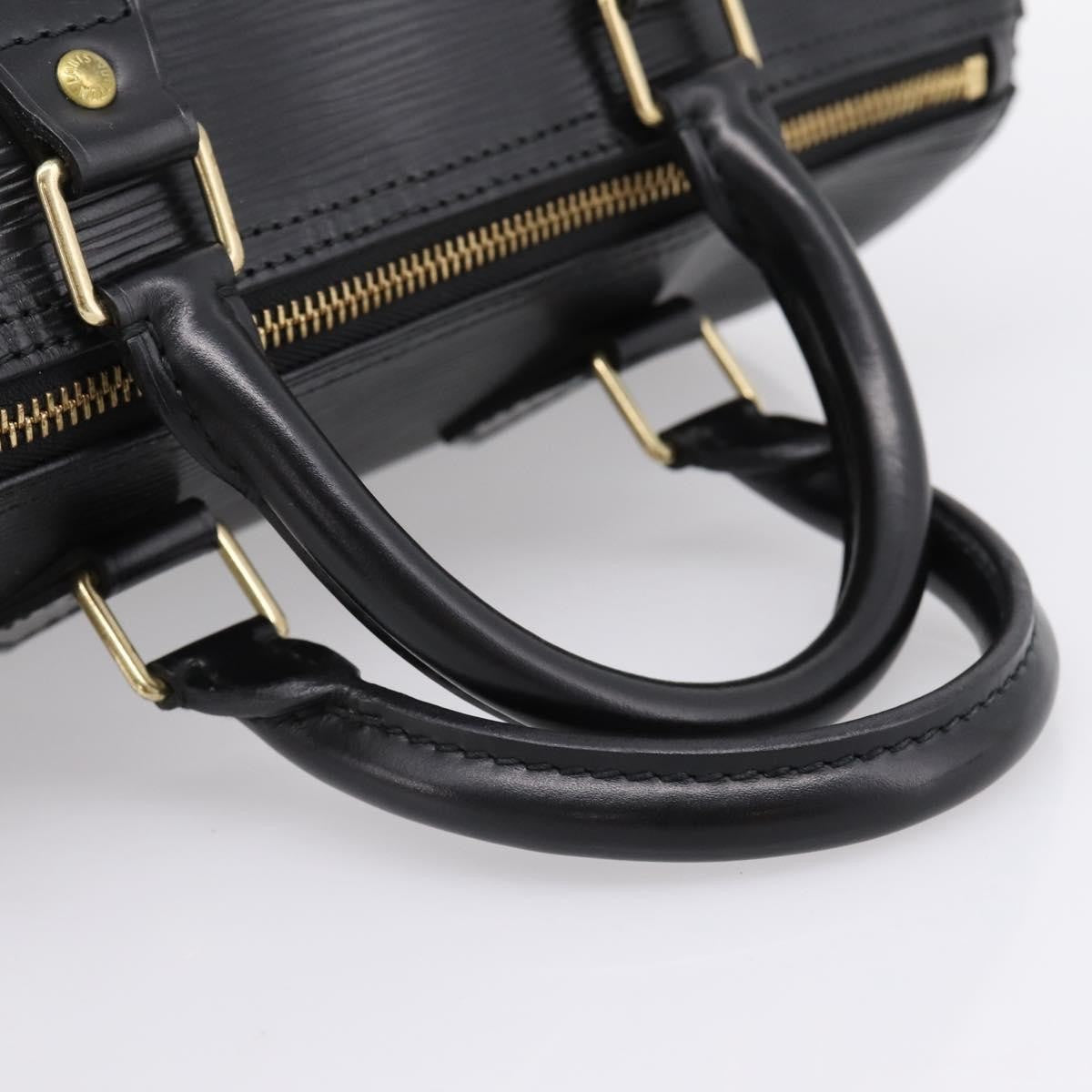 Louis Vuitton Speedy Epi Leather, Black, Leather, Handbag