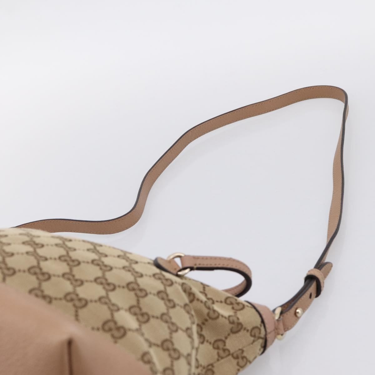 Gucci Bree Convertible Top Handle GG Canvas with Leather, Beige, Canvas, Handbag