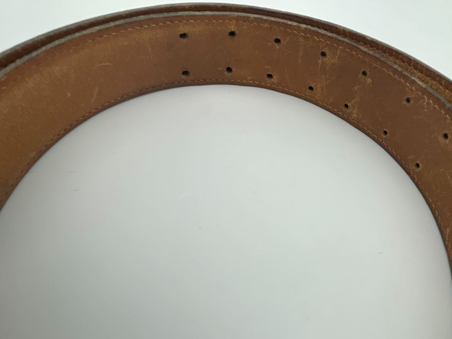 Hermes Buckle Belt Canvas, Black, Leather, Belt