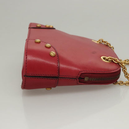 Celine Vintage Leather, Red, Leather, Shoulder Bag