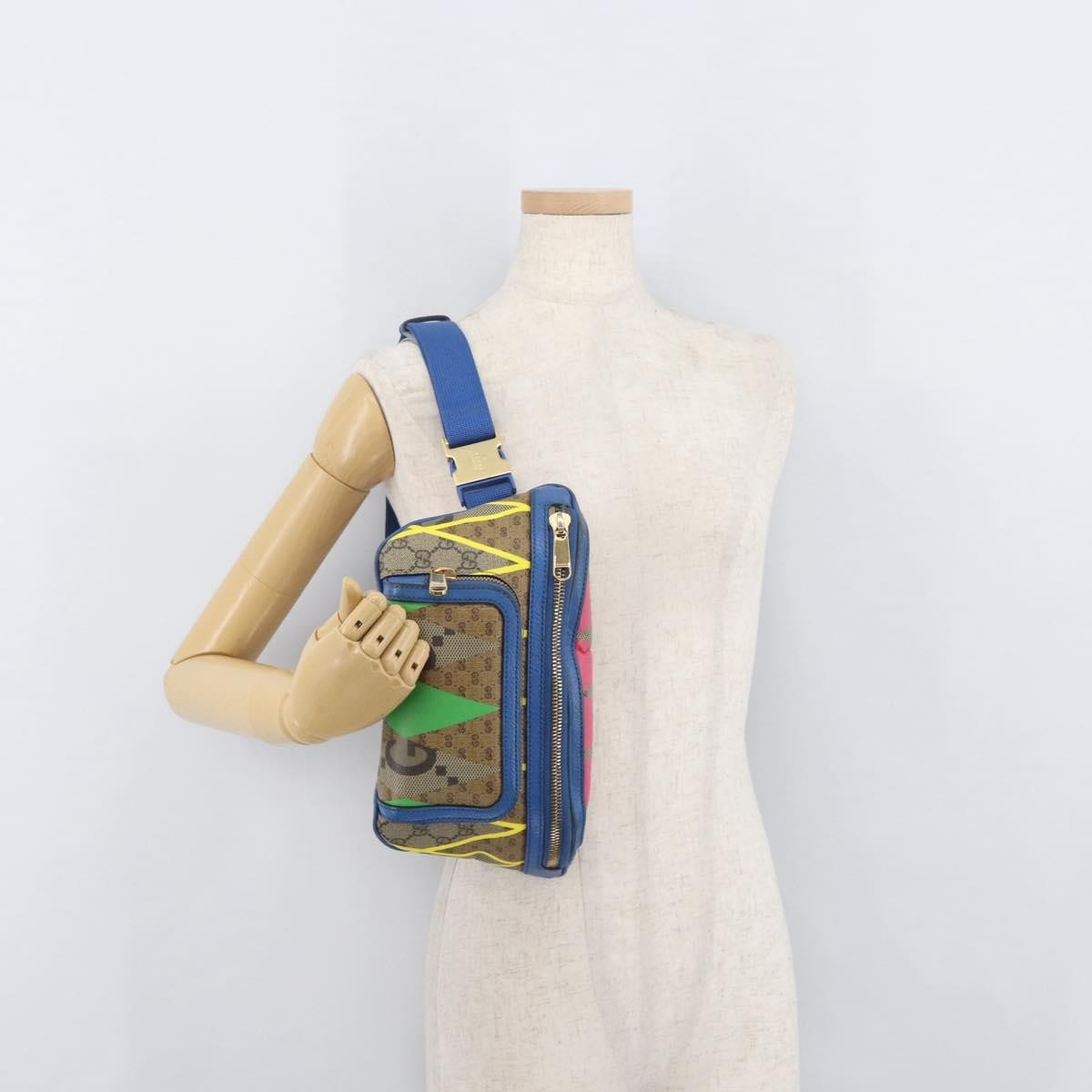 Gucci GG Rhombus cuir, Multicolour, Leather, Crossbody Bag
