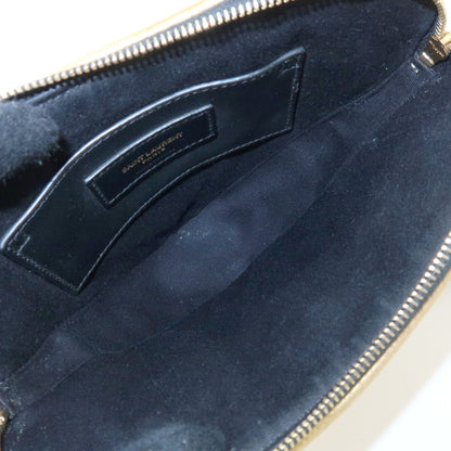 Saint Laurent Love Heart Tassel Chain Leather, Gold, Leather, Handbag