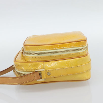 Louis Vuitton Wooster Monogram Vernis, Yellow, Patent Leather, Handbag
