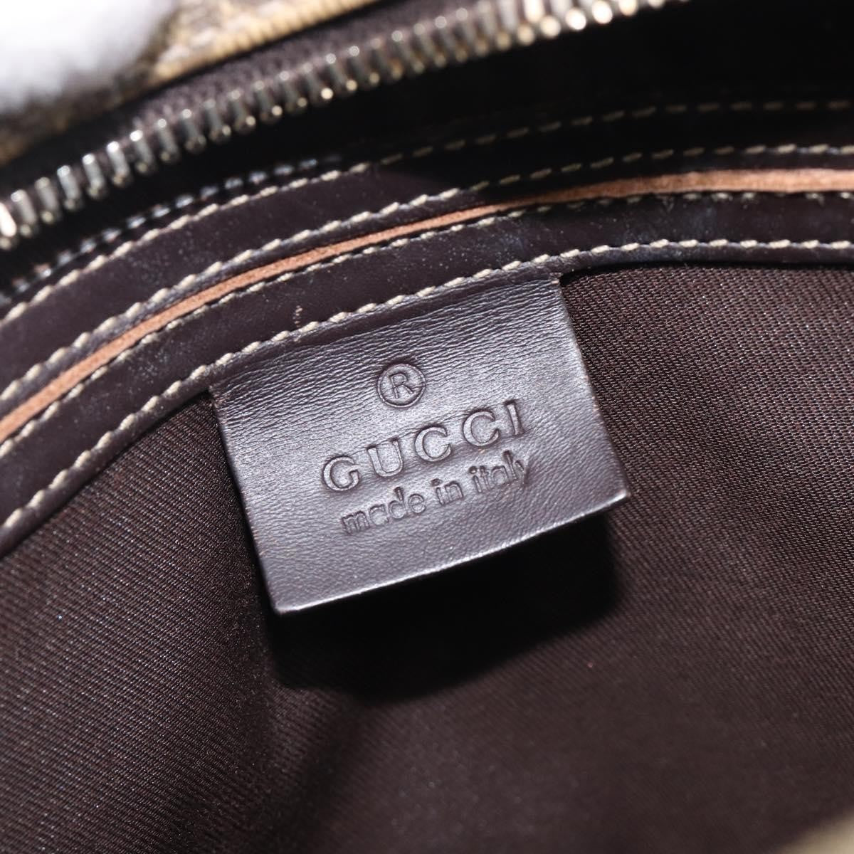 Gucci Front Zip Pocket Messenger GG Coated Canvas, Beige, Canvas, Shoulder Bag