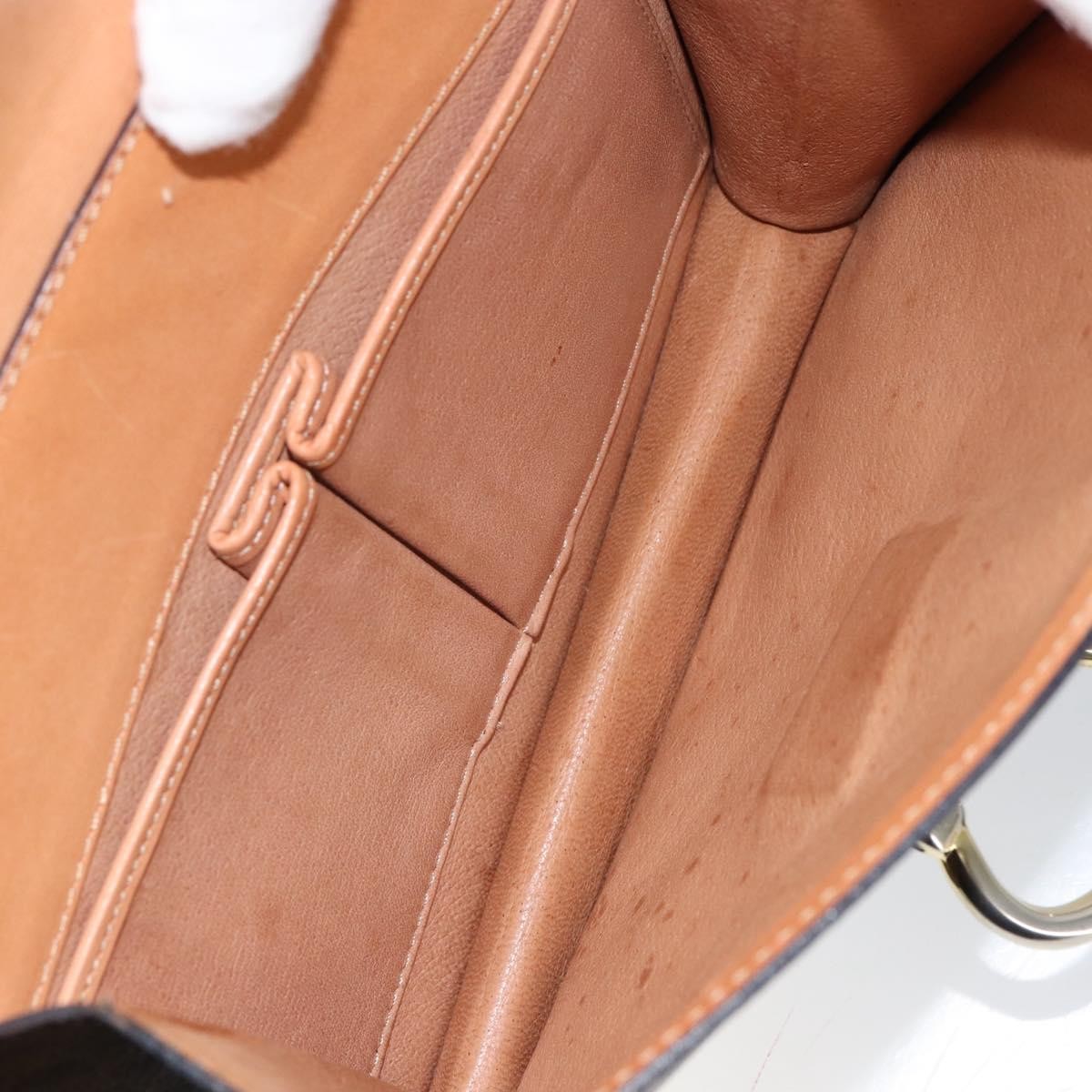 Celine Vintage Top Handle Macadam Canvas, Brown, Canvas, Handbag