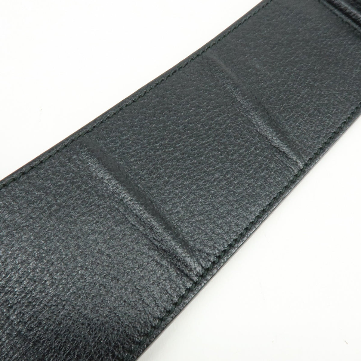 Gucci Web Strap Front Zip Messenger Leather, Black, Leather, Handbag