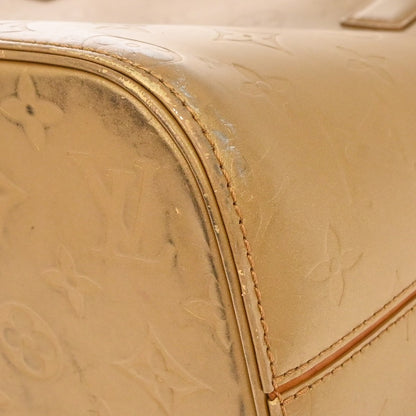 Louis Vuitton Mat Stockton Monogram Vernis, Gold, Patent Leather, Shoulder Bag
