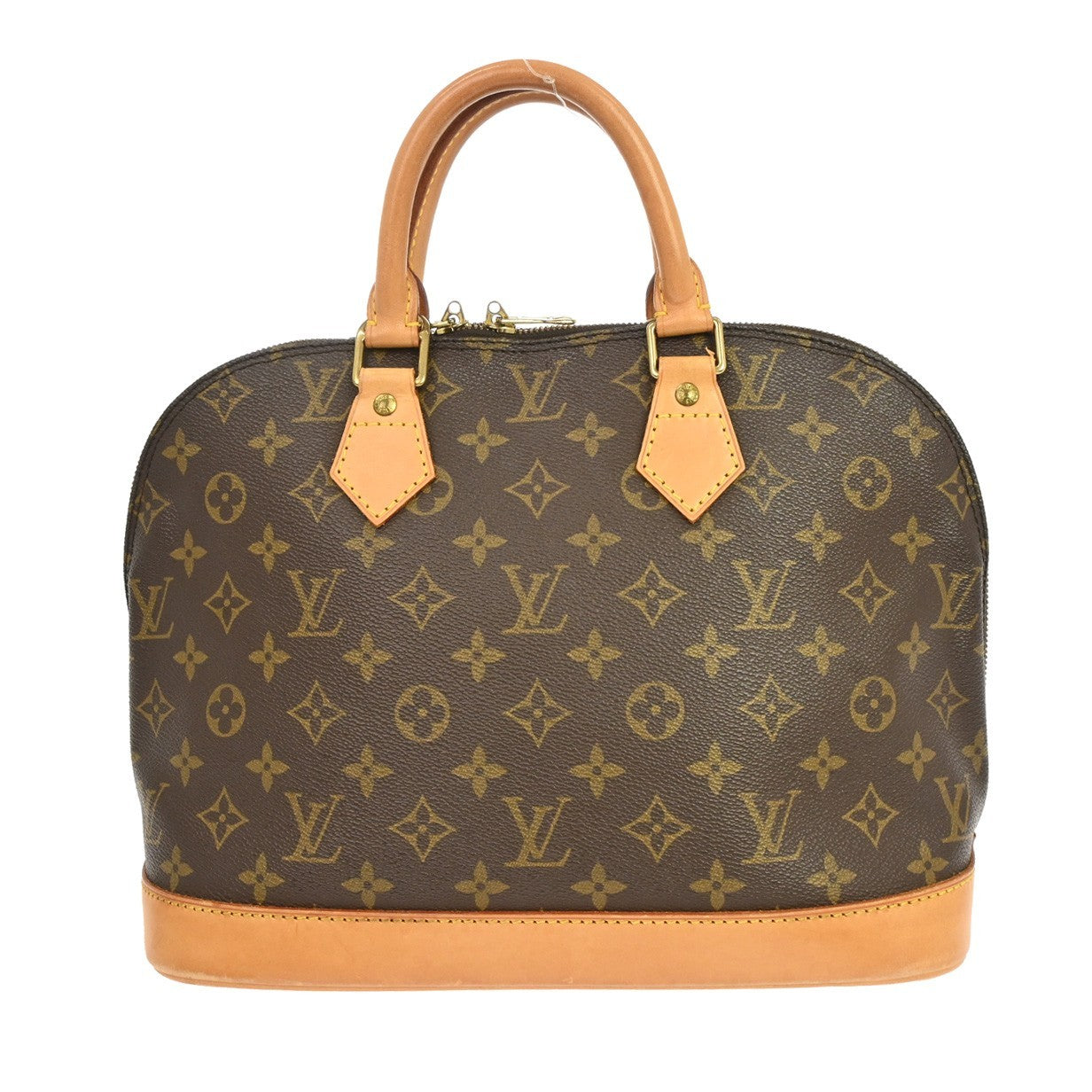 Louis Vuitton Vintage Alma Monogram Canvas, Brown, Canvas, Handbag