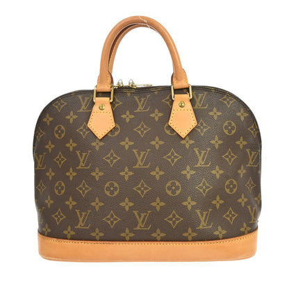 Louis Vuitton Vintage Alma Monogram Canvas, Brown, Canvas, Handbag