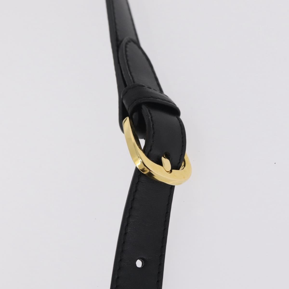 Salvatore Ferragamo Vintage Flap Lock Studded Leather, Black, Leather, Handbag