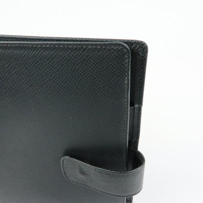 Louis Vuitton Ring Agenda Cover Taiga Leather, Gray, Leather, Briefcase