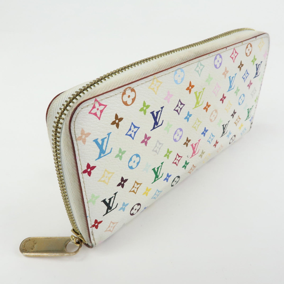 Louis Vuitton Zippy Monogram Multicolor, White, Canvas, Wallet