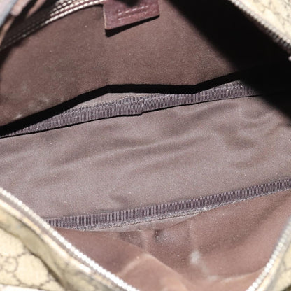 Gucci Double Pocket Messenger GG Coated Canvas, Beige, Canvas, Handbag
