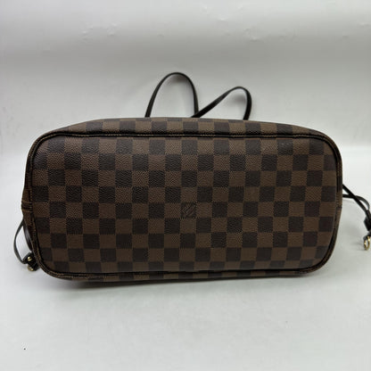 Louis Vuitton Neverfull Damier, Brown, Canvas, Tote Bag