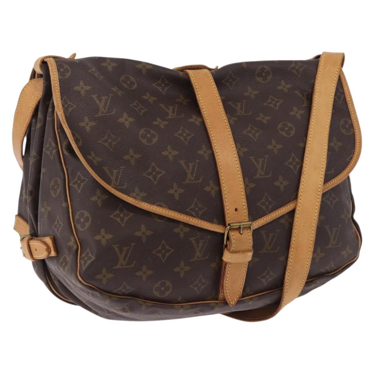 Louis Vuitton Saumur Monogram, Brown, Canvas, Shoulder Bag
