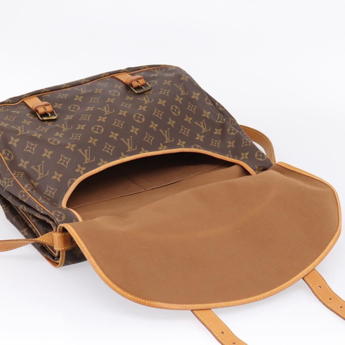 Louis Vuitton Saumur Monogram Canvas, Brown, Canvas, Shoulder Bag