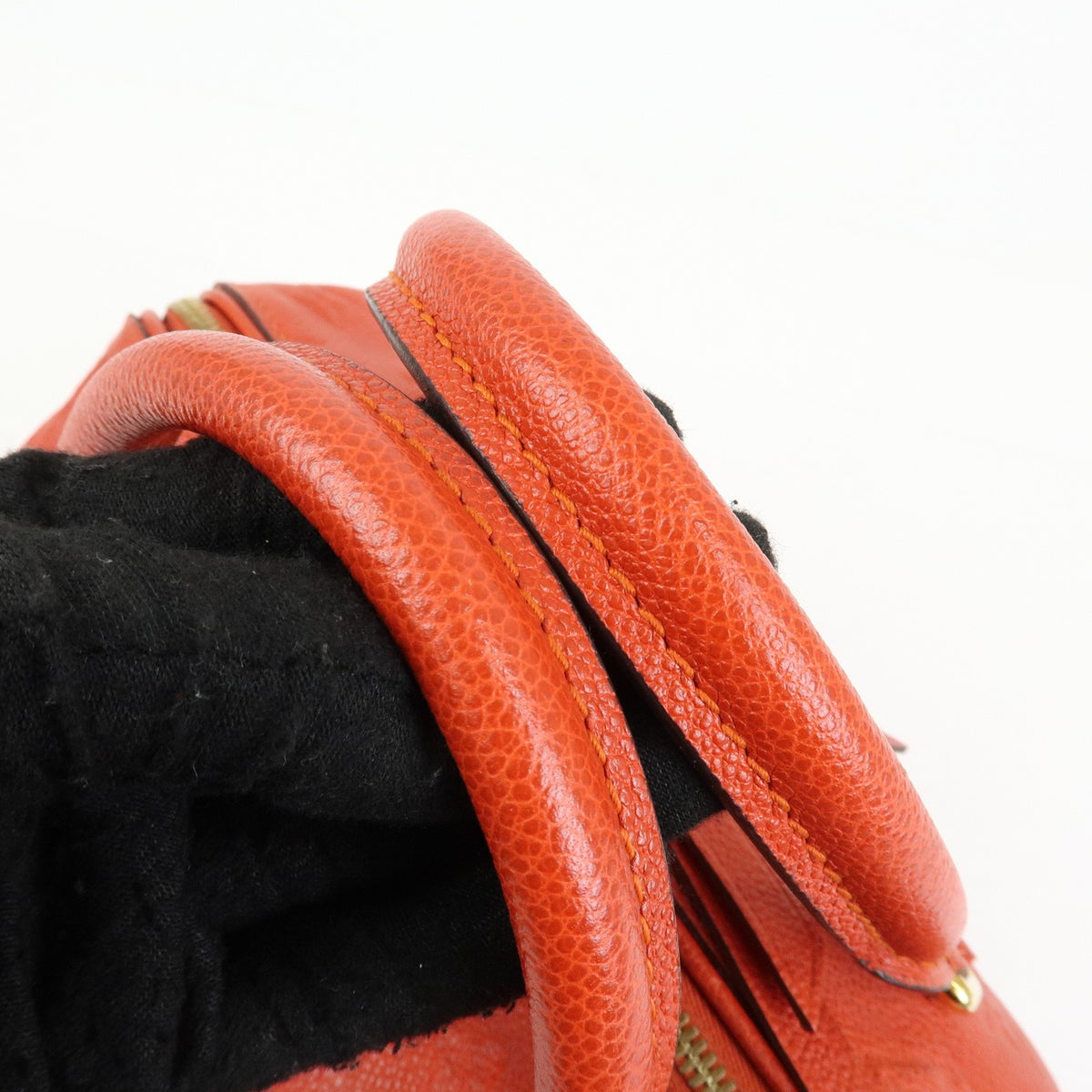 Louis Vuitton Speedy Bandouliere Monogram Empreinte Leather, Orange, Leather, Handbag