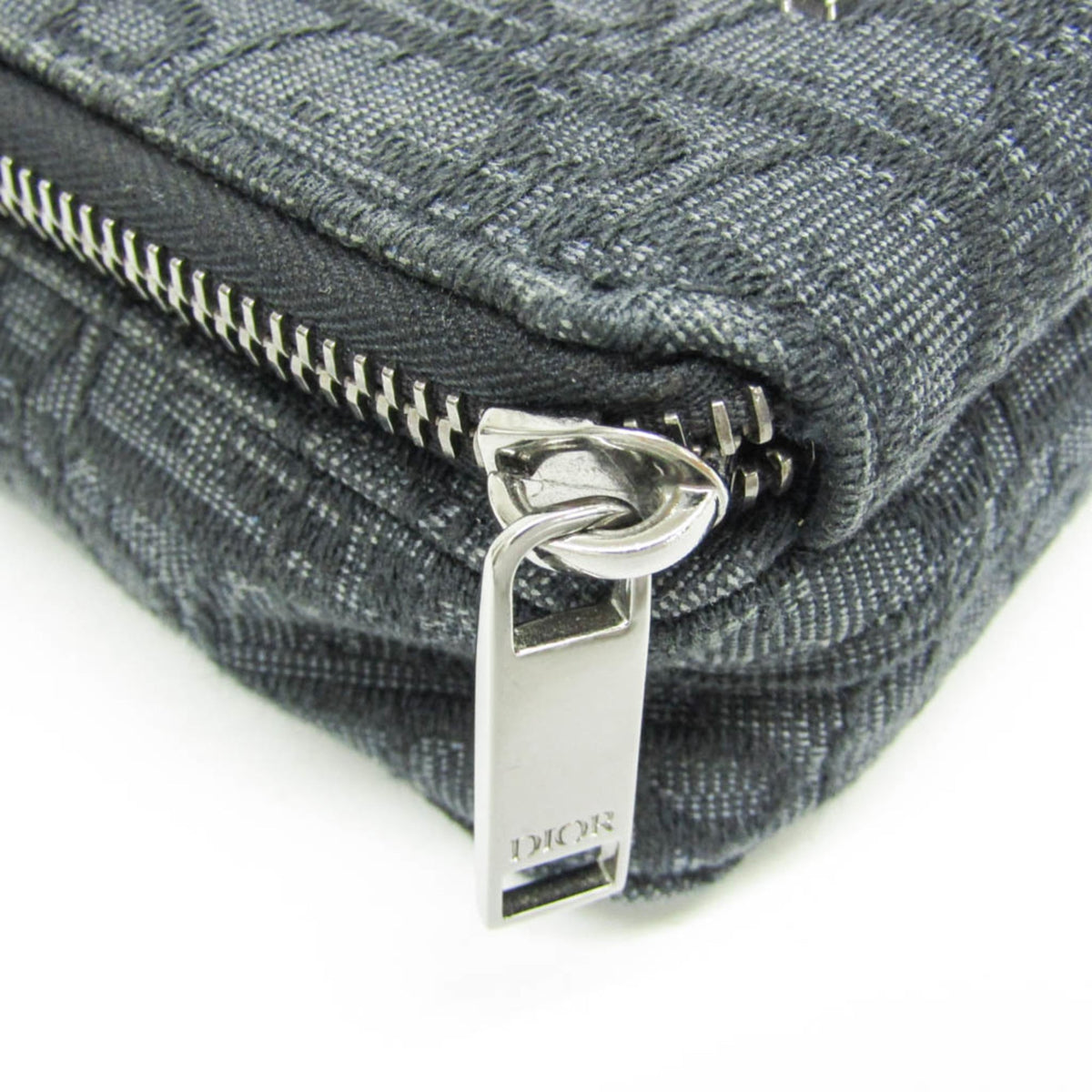 Christian Dior Trotter Oblique Jacquard, Black, Canvas, Shoulder Bag