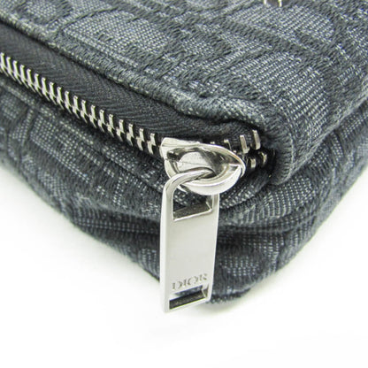 Christian Dior Trotter Oblique Jacquard, Black, Canvas, Shoulder Bag