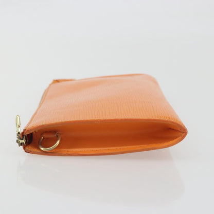 Louis Vuitton Pochette Accessoires Epi, Orange, Leather, Clutch