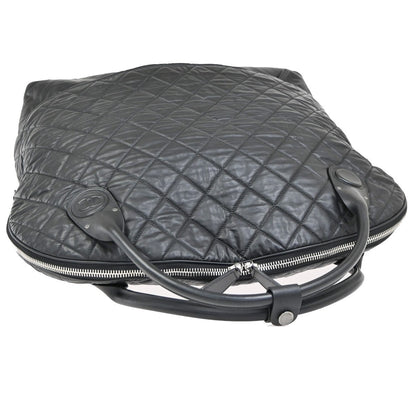 Chanel Horizontal Sport Weekender Quilted Coated Canvas, Black, Nylon, Travel Bag