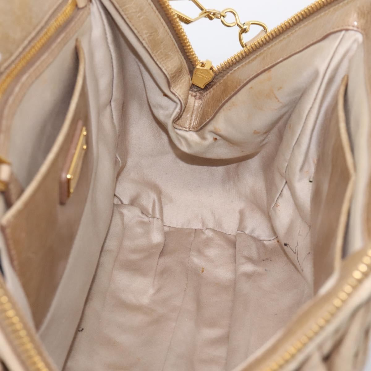 Miu Miu Convertible Dome Satchel Matelasse Leather, Beige, Leather, Handbag