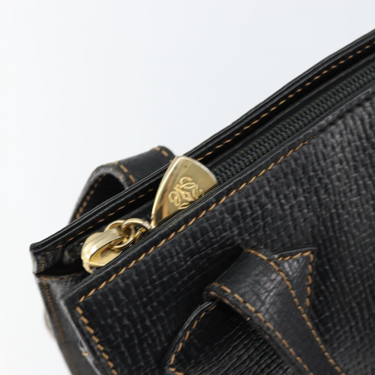 Loewe Tote Leather, Black, Leather, Tote Bag