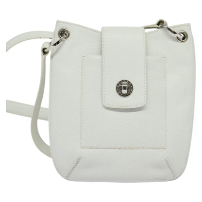 Bvlgari Vintage Leather, White, Leather, Shoulder Bag