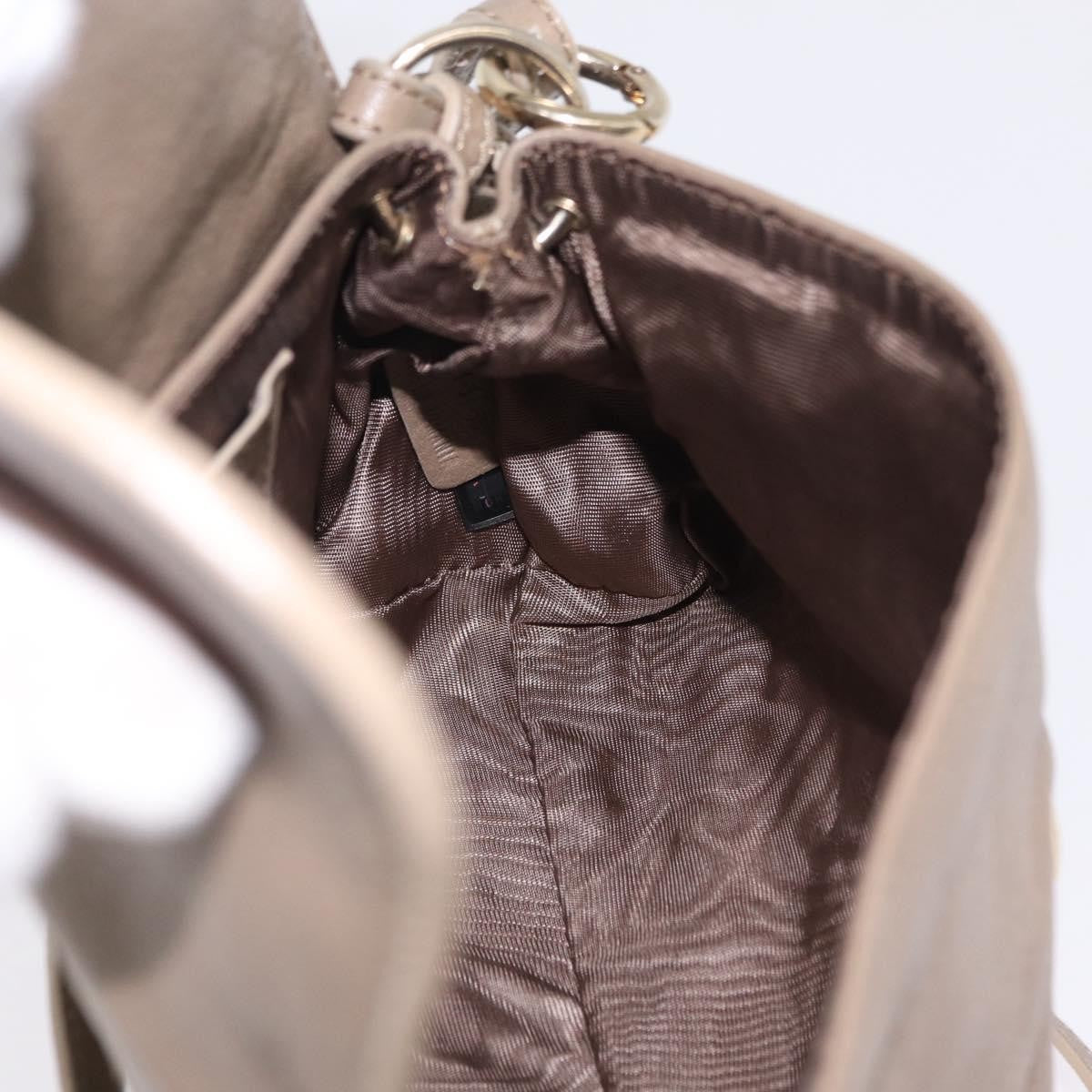 Chloe Lily Leather, Beige, Leather, Shoulder Bag