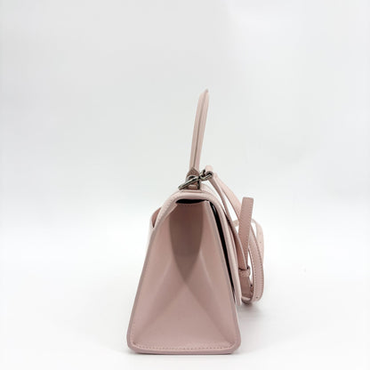 Balenciaga Hourglass Top Handle Leather, Pink, Leather, Handbag