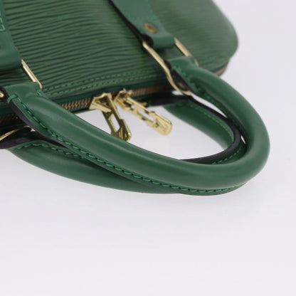 Louis Vuitton Alma Epi, Green, Leather, Handbag