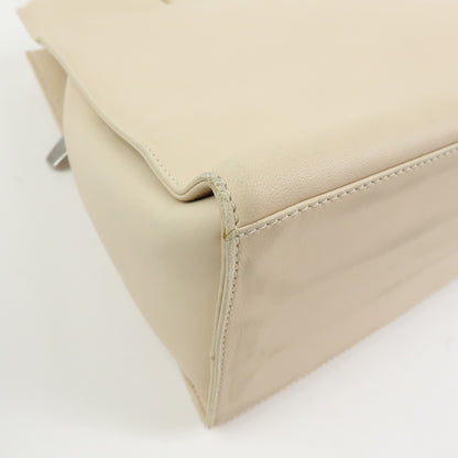 Loewe Anagram Leather, Beige, Leather, Tote Bag