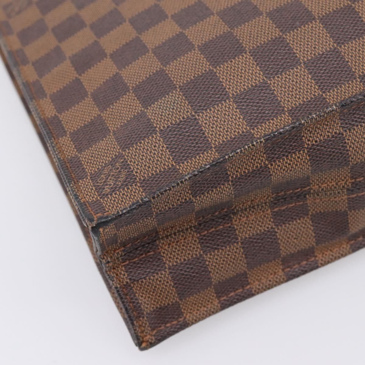 Louis Vuitton Venice Sac Plat Damier, Brown, Canvas, Tote Bag