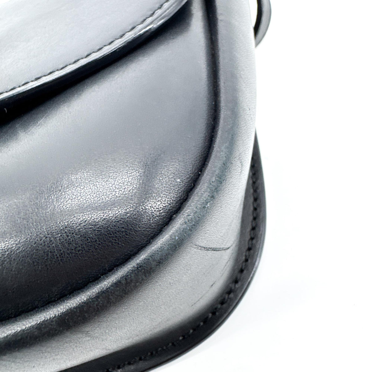 Saint Laurent Kaia Leather, Black, Leather, Shoulder Bag