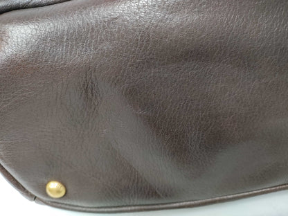 Prada Vitello Daino Convertible Tote Vitello Daino, Brown, Leather, Handbag