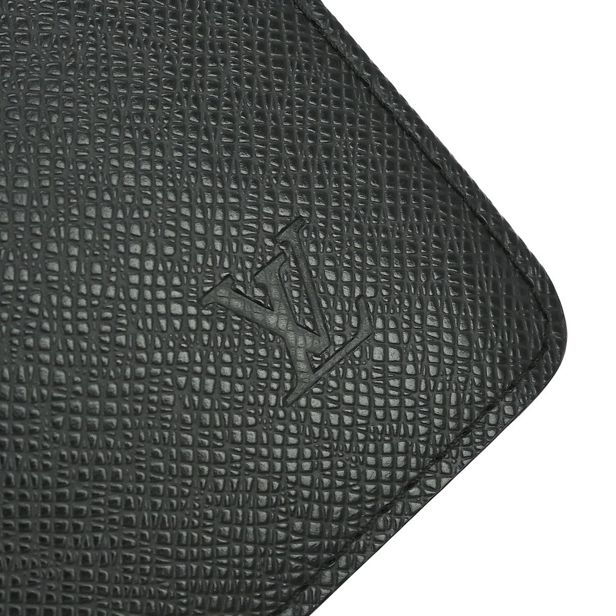 Louis Vuitton Selenga Pochette Taiga Leather, Black, Leather, Clutch