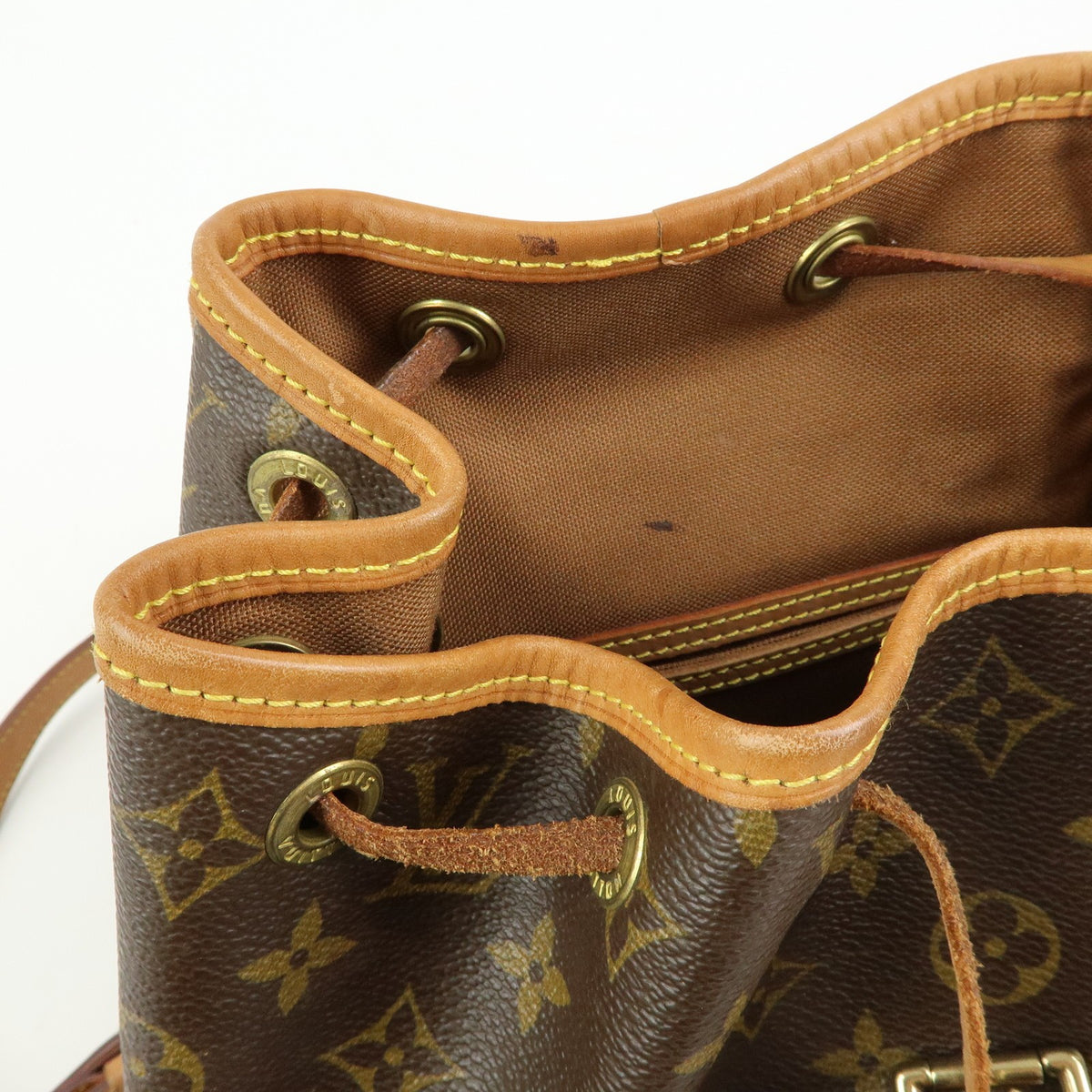 Louis Vuitton Montsouris Monogram Canvas, Brown, Canvas, Backpack