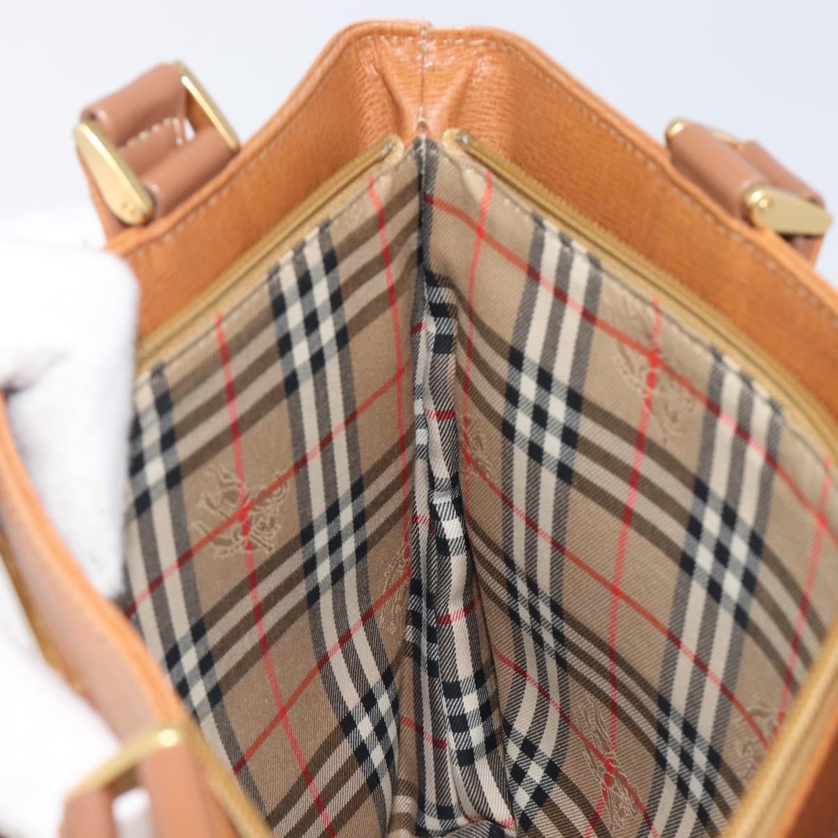 Burberry Handle Tote Leather, Brown, Leather, Tote Bag