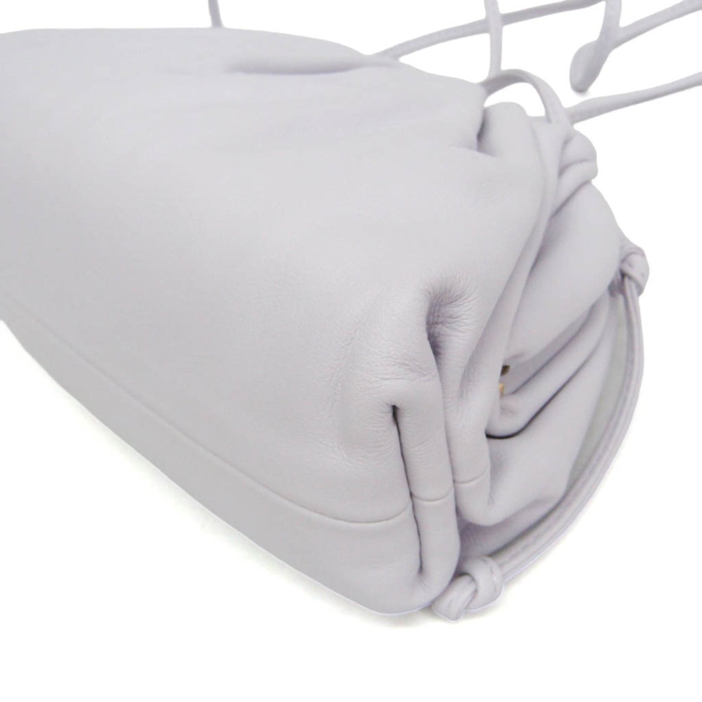 Bottega Veneta The Pouch Coin Purse Leather, White, Leather, Clutch