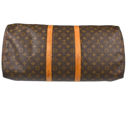 Louis Vuitton Keepall Monogram Canvas, Brown, Canvas, Travel Bag