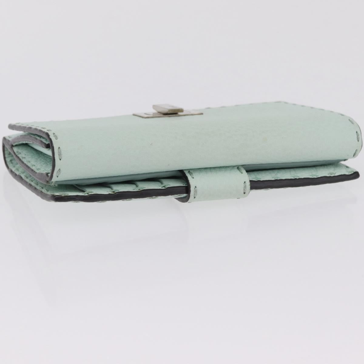 Fendi Selleria Peekaboo Leather, Green, Leather, Wallet