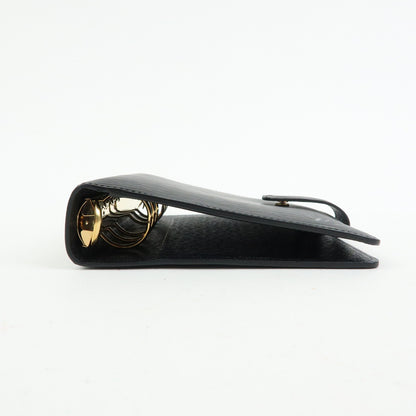 Louis Vuitton Ring Agenda Cover Epi Leather, Black, Leather, Briefcase