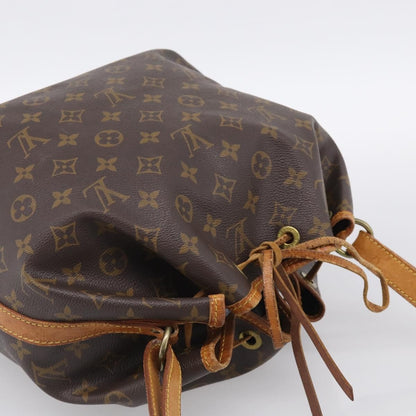 Louis Vuitton Petit Noe Monogram Canvas, Brown, Canvas, Handbag