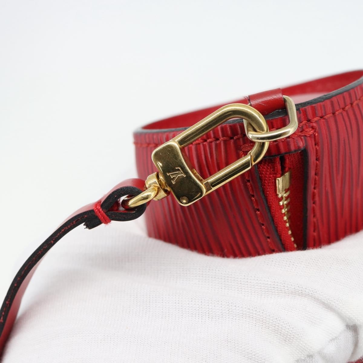 Louis Vuitton Soufflot Pochette Epi Leather, Red, Leather, Clutch